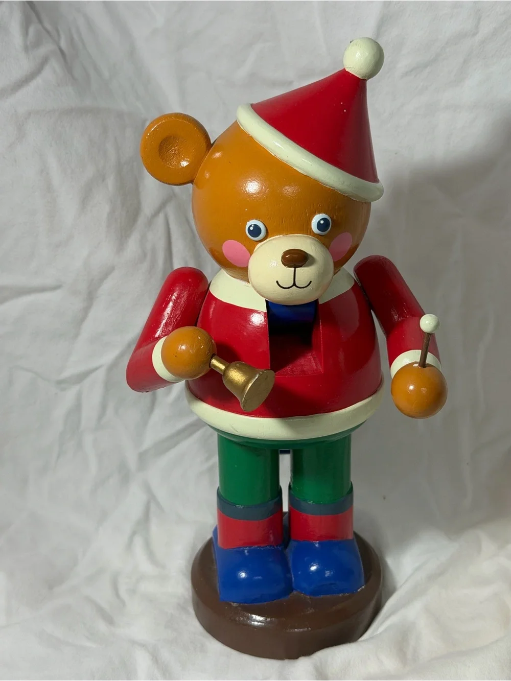 Vintage 1993 Matrix Industries Christmas Traditions Wooden Bear Nutcracker P6